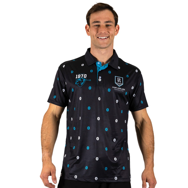 AFL Port Adelaide 'Mulligan' Golf Polo - Ashtabula