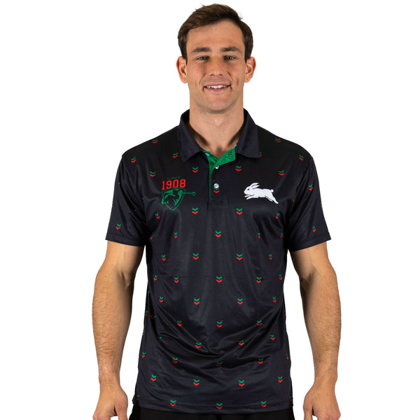 NRL Rabbitohs 'Mulligan' Golf Polo - Ashtabula