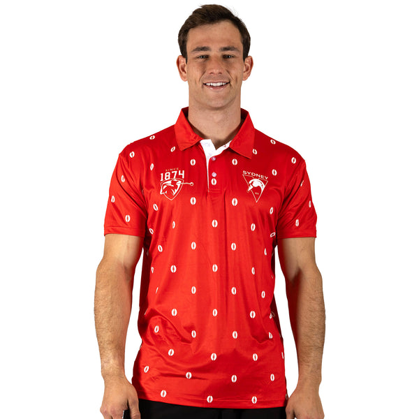 AFL Sydney Swans 'Mulligan' Golf Polo - Ashtabula