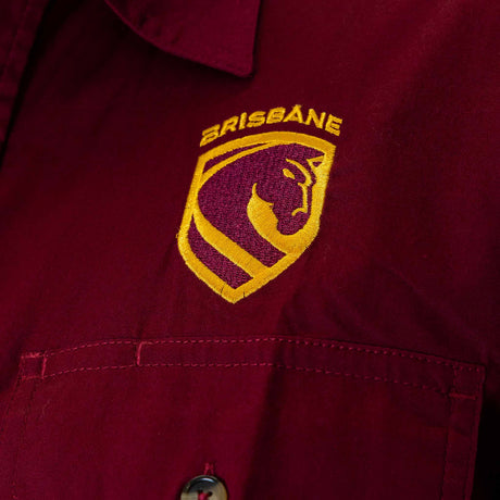 NRL Broncos 'Rusty' Work Shirt - Ashtabula