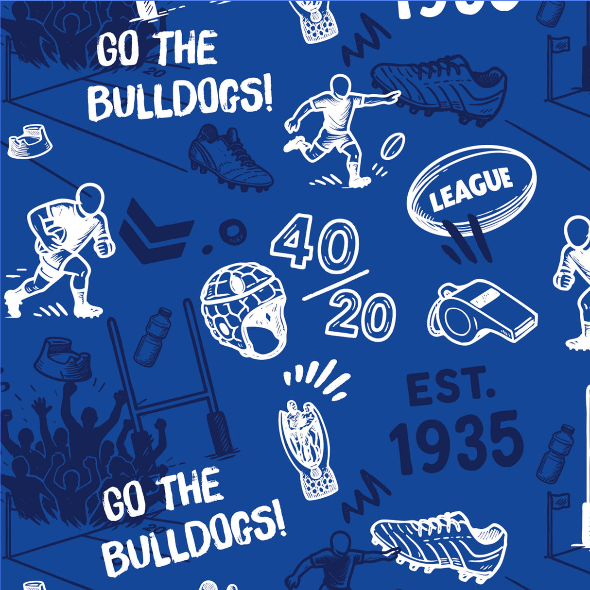 NRL Bulldogs 'Scrambler' Golf Polo - Ashtabula
