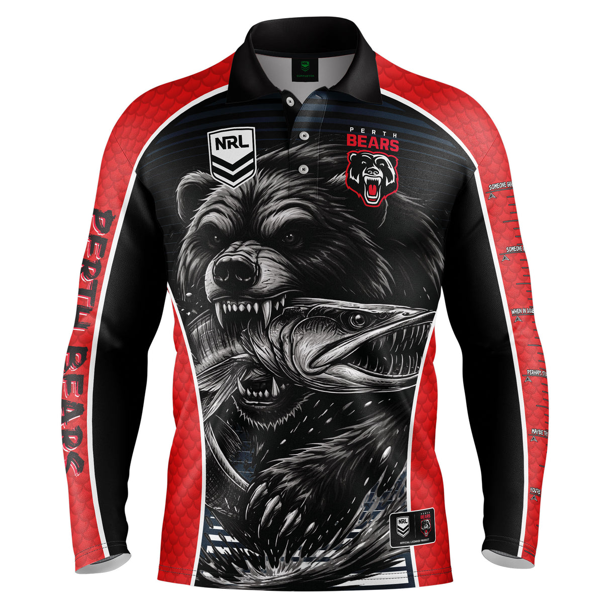 NRL Bears 'Grizzly' Fishing Shirt