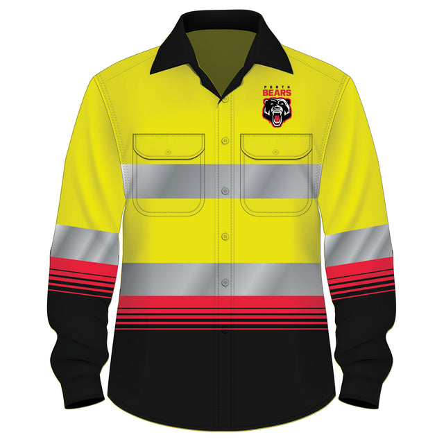 NRL Bears 'Diesel' Hi-Vis Work Shirt - Ashtabula