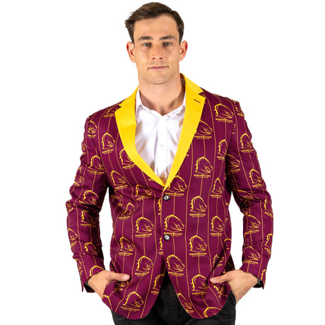NRL Broncos 'Front Bar' Sports Jacket - Ashtabula
