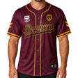 NRL Broncos 'Homer' Baseball Shirt - Ashtabula