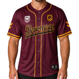 NRL Broncos 'Homer' Baseball Shirt - Ashtabula
