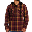 NRL Broncos 'Highland' Hooded Flannel Shirt - Ashtabula