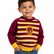 NRL Broncos 'Crossbar' Kids Jumper - Ashtabula
