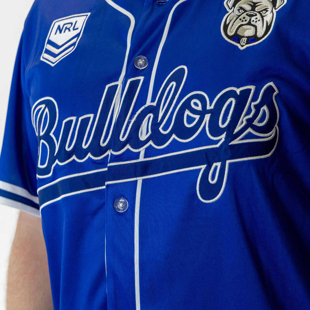 NRL Bulldogs 'Homer' Baseball Shirt - Youth - Ashtabula