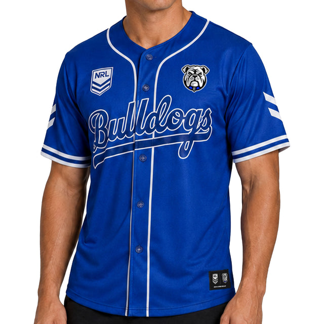 NRL Bulldogs 'Homer' Baseball Shirt - Ashtabula