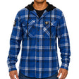 NRL Bulldogs 'Highland' Hooded Flannel Shirt - Ashtabula