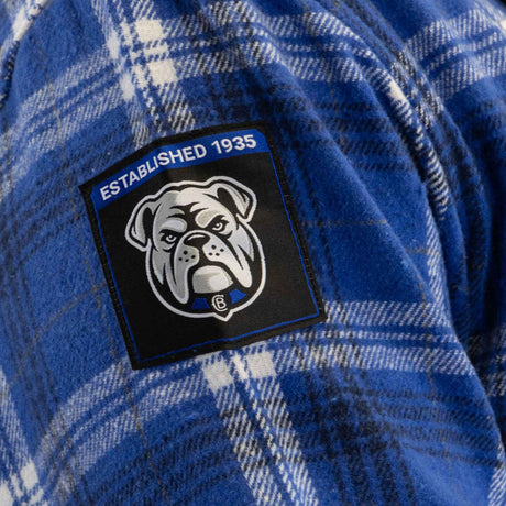 NRL Bulldogs 'Highland' Hooded Flannel Shirt - Ashtabula