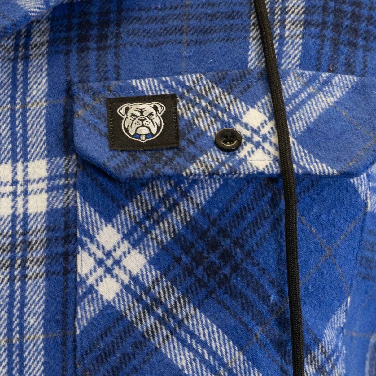 NRL Bulldogs 'Highland' Hooded Flannel Shirt - Ashtabula