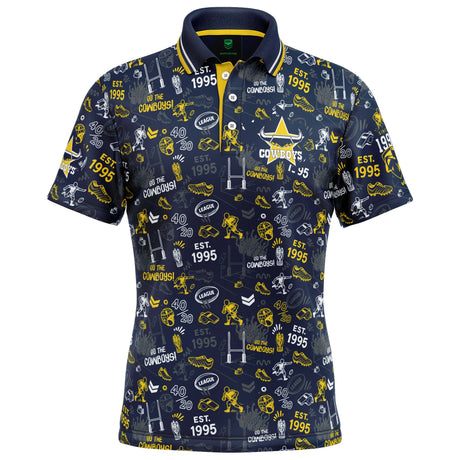 NRL Cowboys 'Scrambler' Golf Polo - Ashtabula
