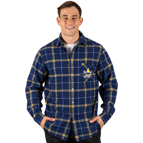 NRL Cowboys 'Mustang' Flannel Shirt - Ashtabula