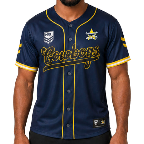 NRL Cowboys 'Homer' Baseball Shirt - Ashtabula
