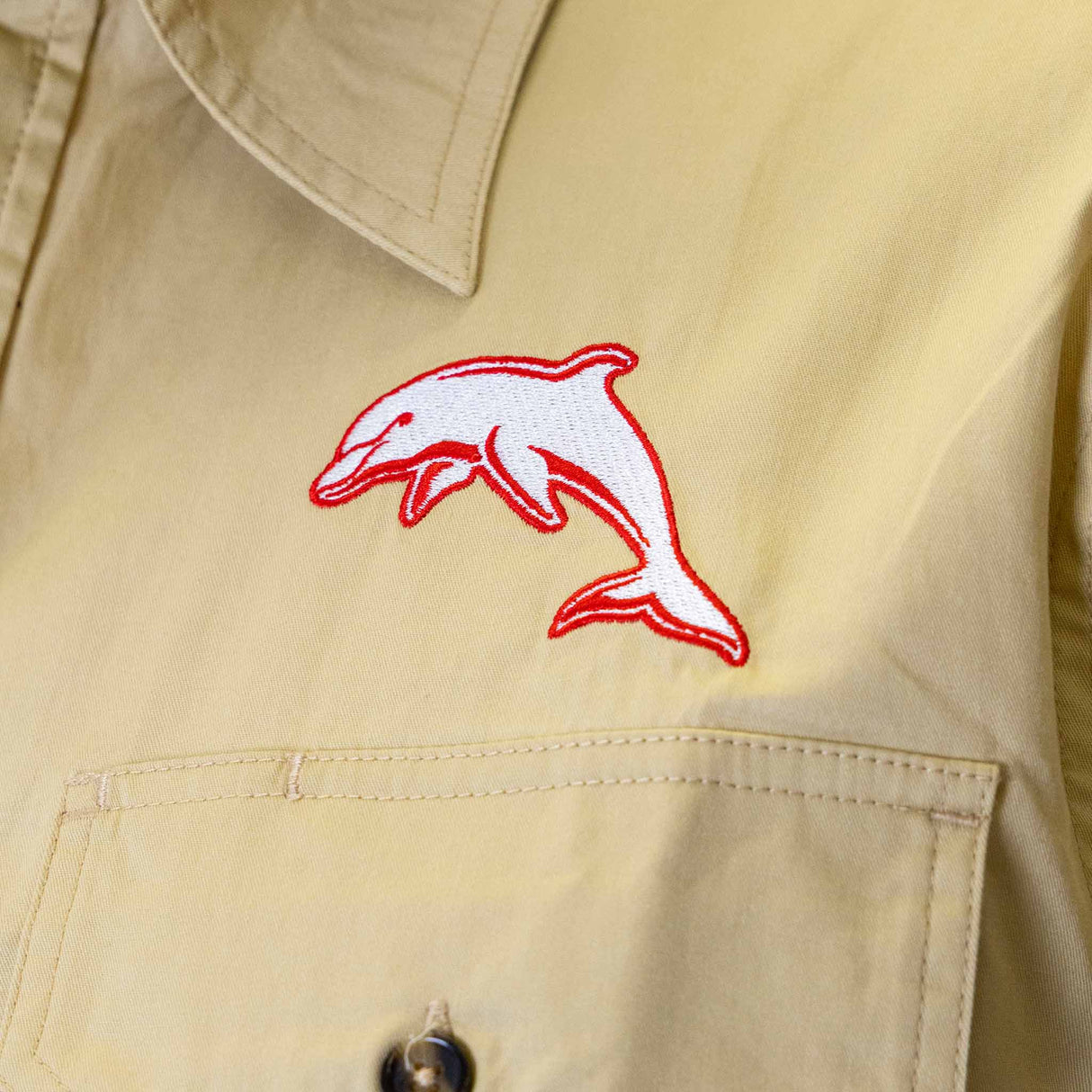 NRL Dolphins 'Rusty' Work Shirt - Ashtabula