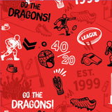 NRL Dragons 'Scrambler' Golf Polo - Ashtabula