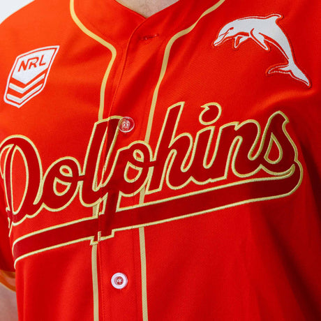 NRL Dolphins 'Homer' Baseball Shirt - Youth - Ashtabula