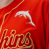 NRL Dolphins 'Homer' Baseball Shirt - Youth - Ashtabula