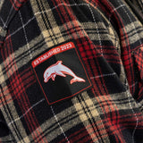 NRL Dolphins 'Highland' Hooded Flannel Shirt - Ashtabula