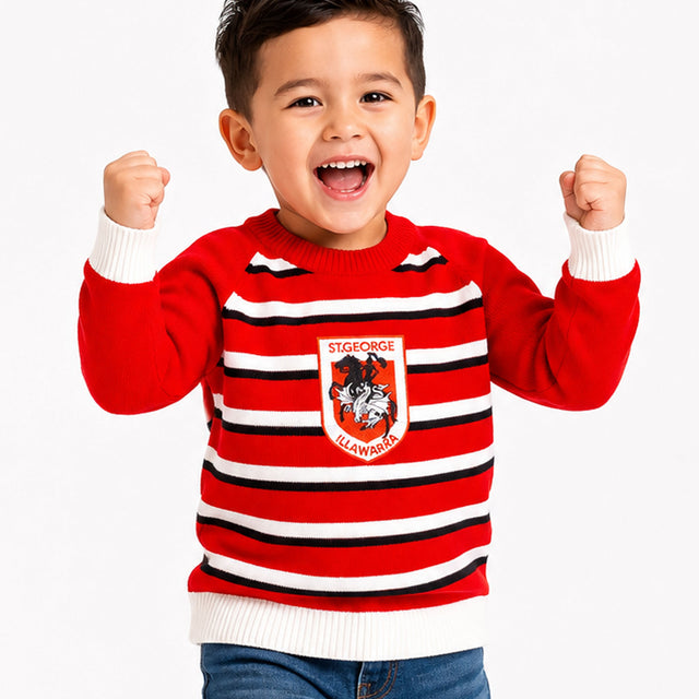 NRL Dragons 'Crossbar' Kids Jumper - Ashtabula