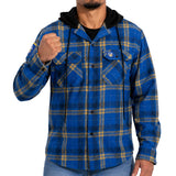 NRL Eels 'Highland' Hooded Flannel Shirt - Ashtabula