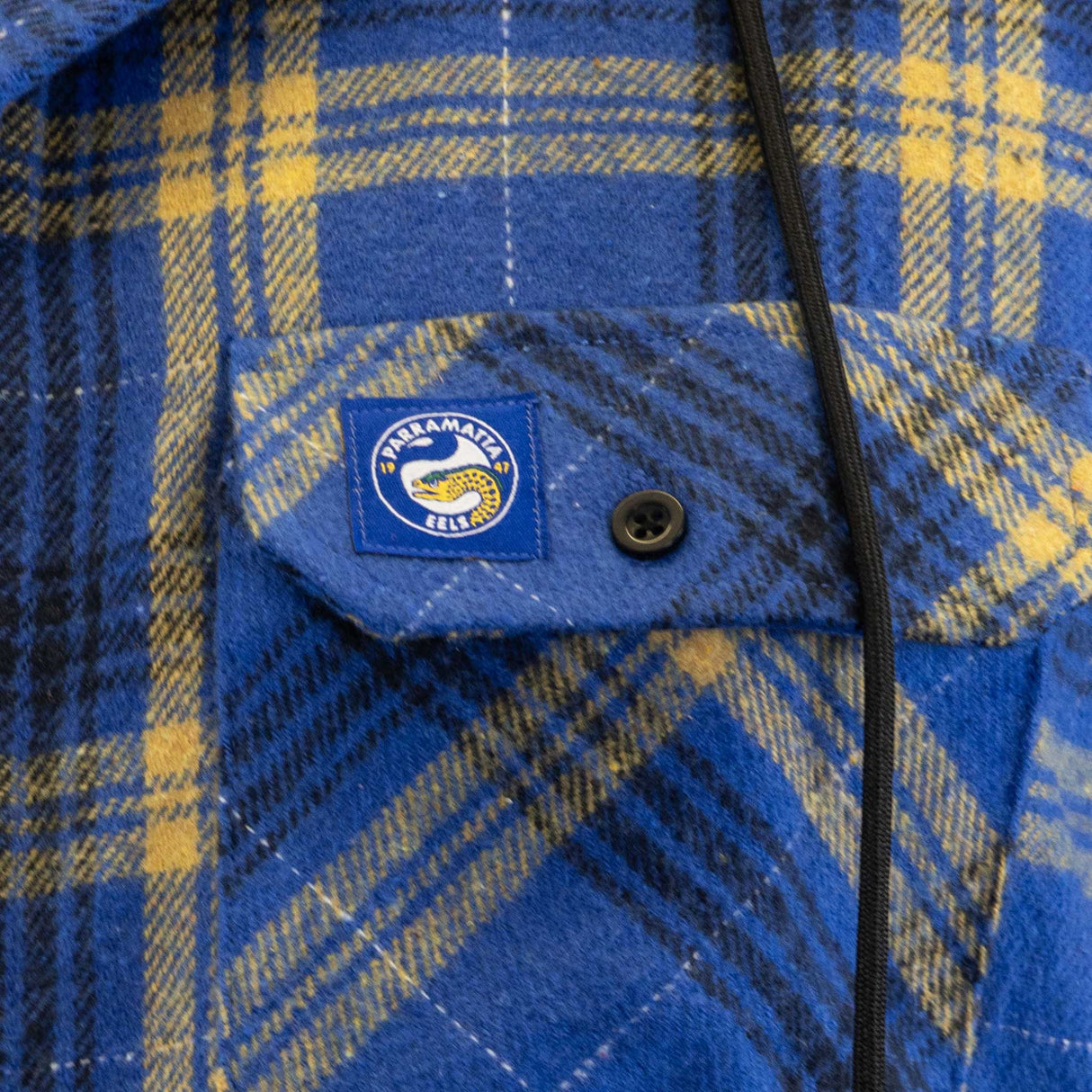 NRL Eels 'Highland' Hooded Flannel Shirt - Ashtabula