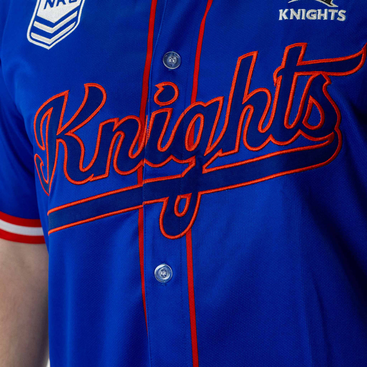NRL Knights 'Homer' Baseball Shirt - Youth - Ashtabula