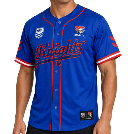 NRL Knights 'Homer' Baseball Shirt - Ashtabula