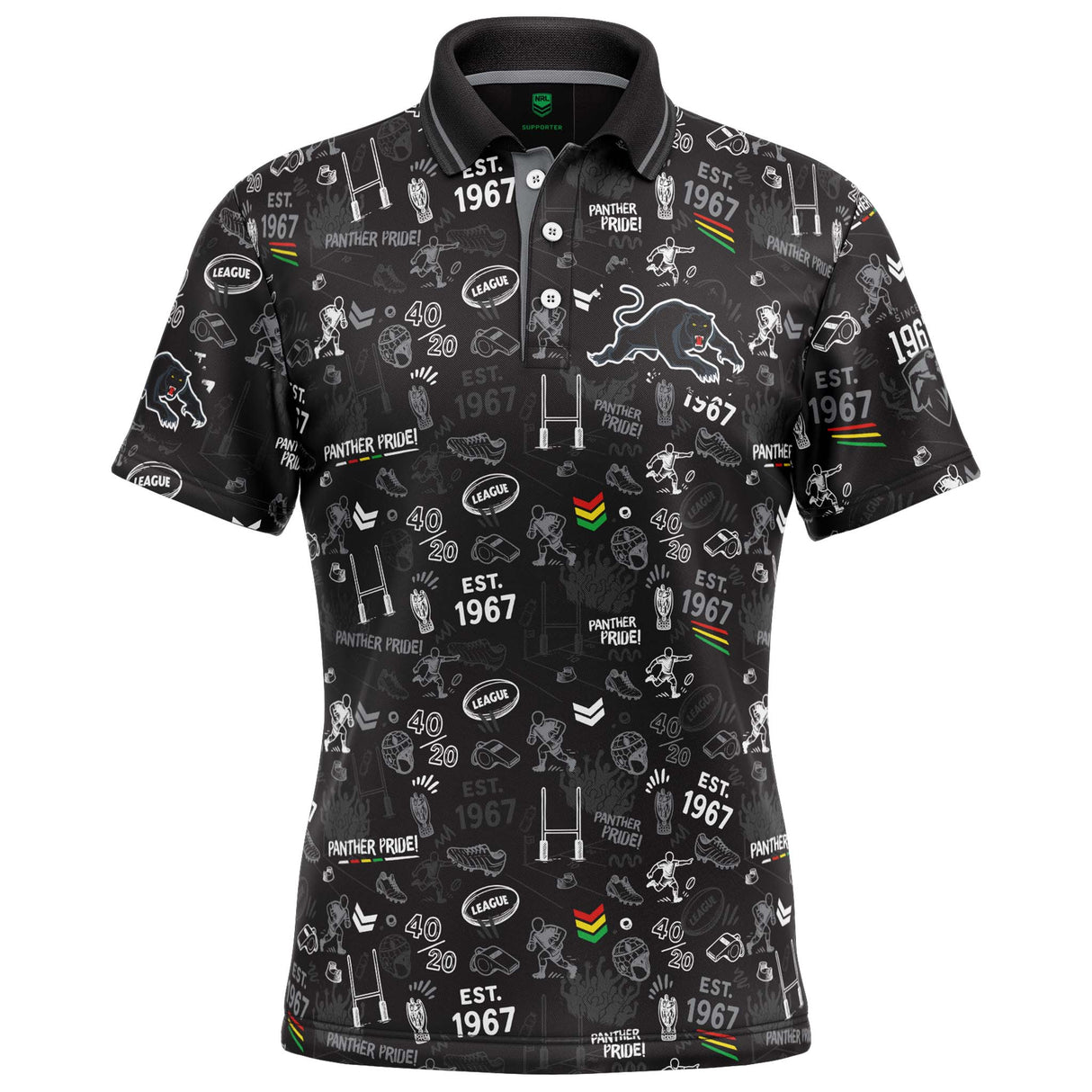 NRL Panthers 'Scrambler' Golf Polo - Ashtabula