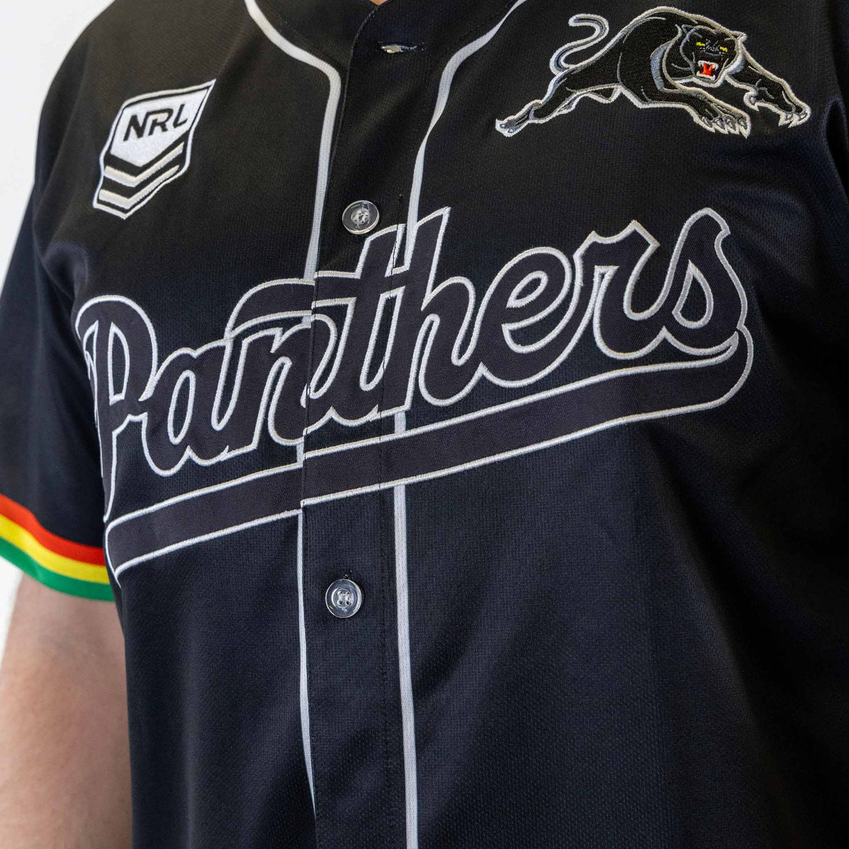 NRL Panthers 'Homer' Baseball Shirt - Youth - Ashtabula