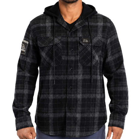 NRL Panthers 'Highland' Hooded Flannel Shirt - Ashtabula