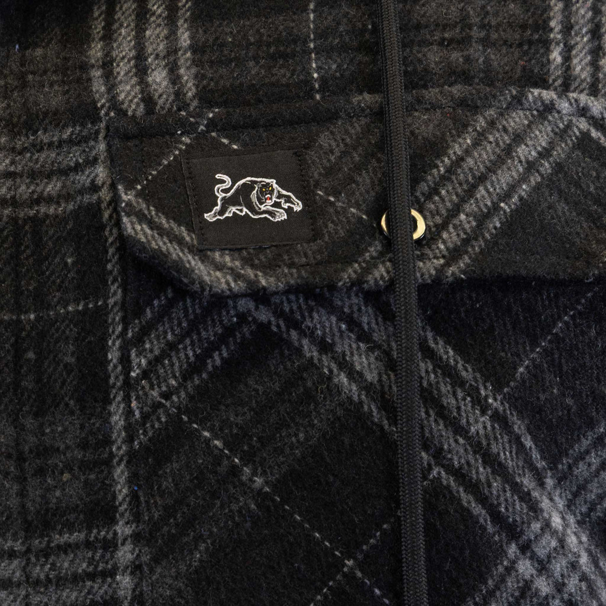 NRL Panthers 'Highland' Hooded Flannel Shirt - Ashtabula