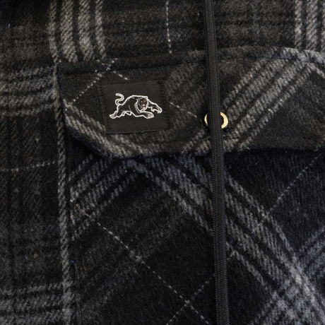 NRL Panthers 'Highland' Hooded Flannel Shirt - Ashtabula