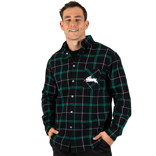 NRL Rabbitohs 'Mustang' Flannel Shirt - Ashtabula
