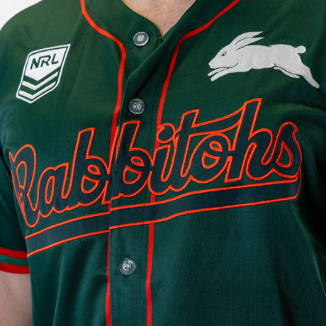NRL Rabbitohs 'Homer' Baseball Shirt - Youth - Ashtabula