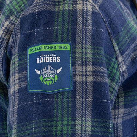 NRL Raiders 'Highland' Hooded Flannel Shirt - Ashtabula