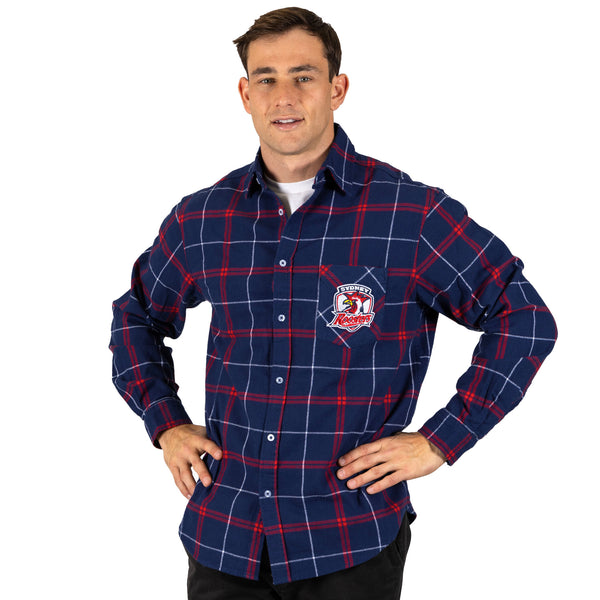 NRL Roosters 'Mustang' Flannel Shirt - Ashtabula