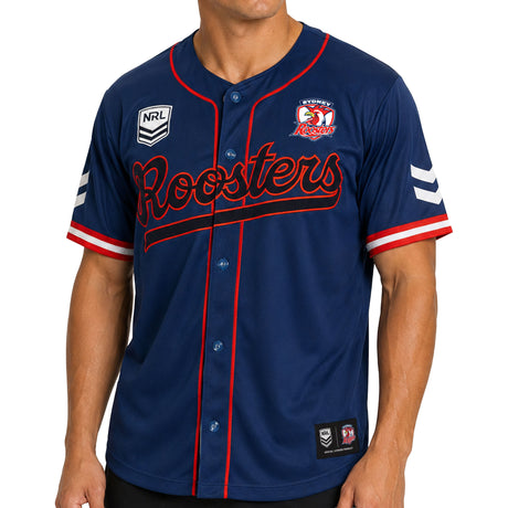NRL Roosters 'Homer' Baseball Shirt - Ashtabula