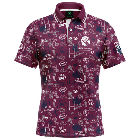 NRL Sea Eagles 'Scrambler' Golf Polo - Ashtabula