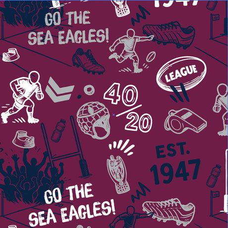 NRL Sea Eagles 'Scrambler' Golf Polo - Ashtabula