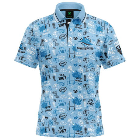 NRL Sharks 'Scrambler' Golf Polo - Ashtabula