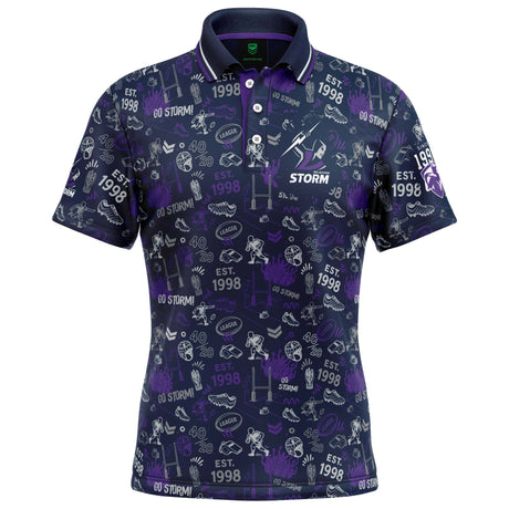 NRL Storm 'Scrambler' Golf Polo - Ashtabula