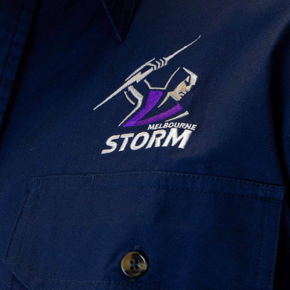 NRL Storm 'Rusty' Work Shirt - Ashtabula