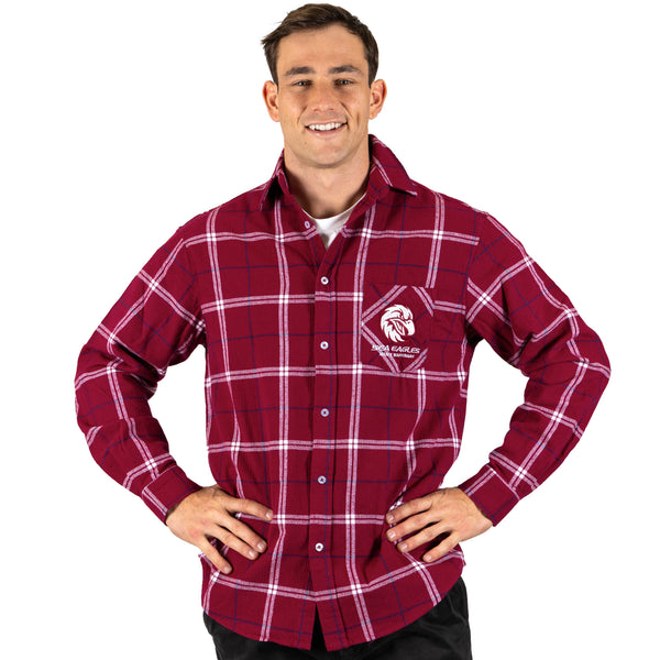 NRL Sea Eagles 'Mustang' Flannel Shirt - Ashtabula