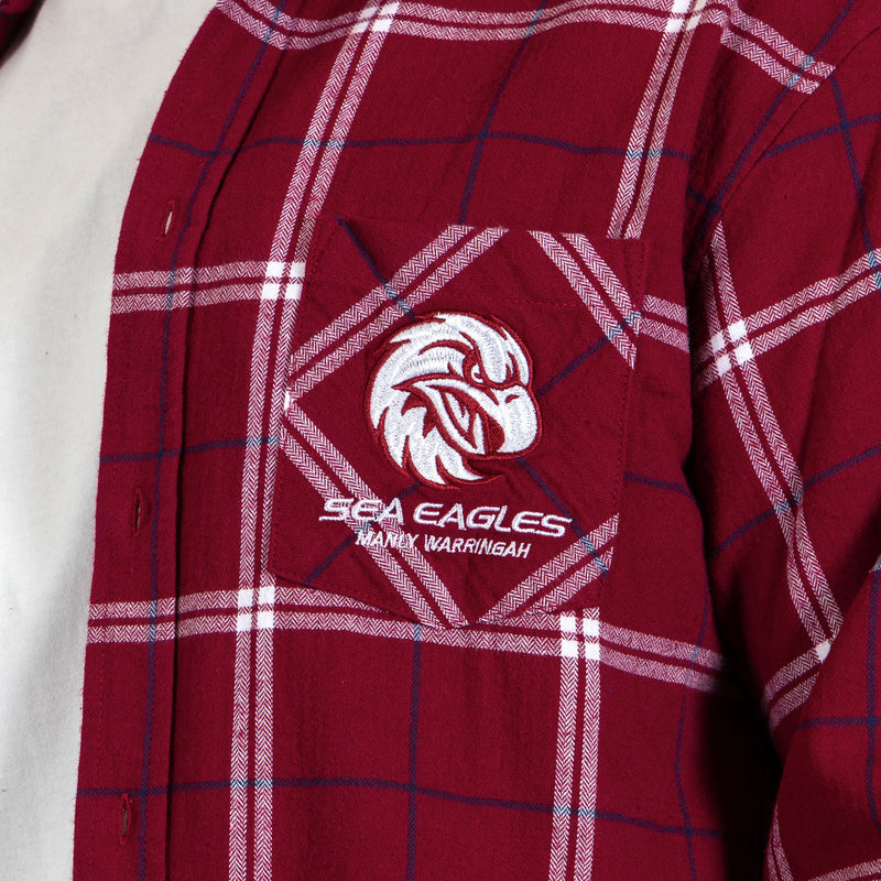 NRL Sea Eagles 'Mustang' Flannel Shirt - Ashtabula