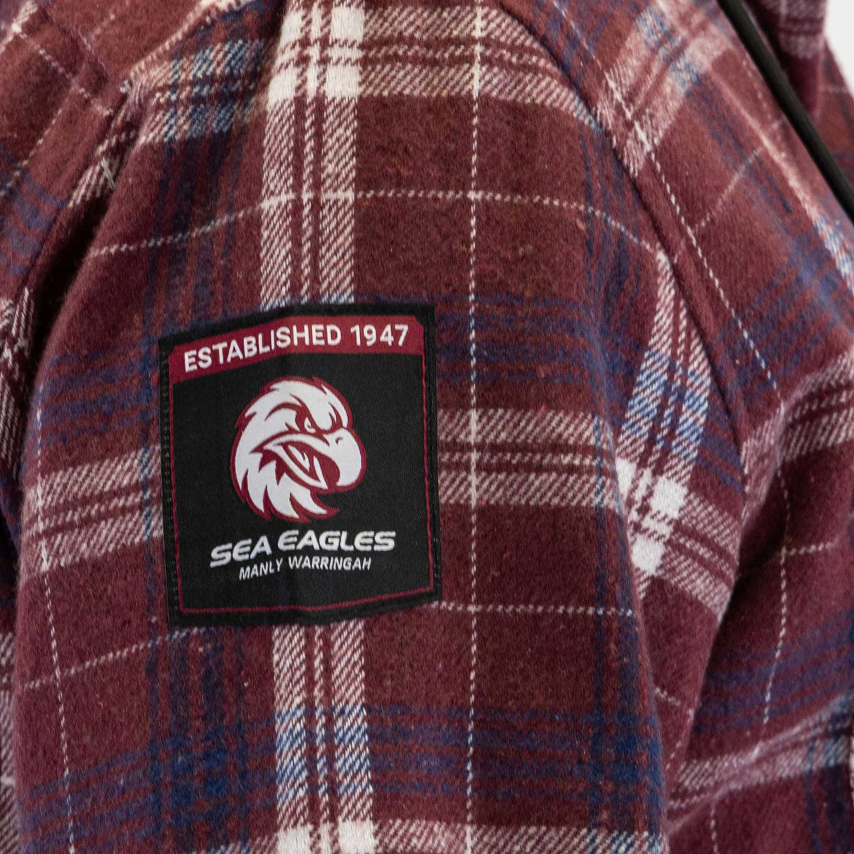 NRL Sea Eagles 'Highland' Hooded Flannel Shirt - Ashtabula
