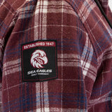 NRL Sea Eagles 'Highland' Hooded Flannel Shirt - Ashtabula