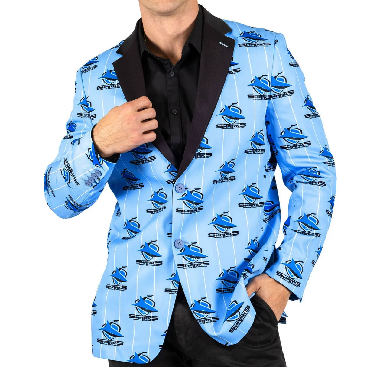 NRL Sharks 'Front Bar' Sports Jacket - Ashtabula